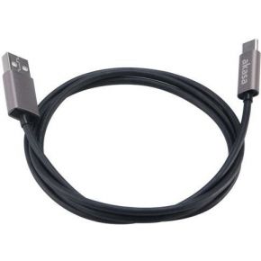 Image of Akasa AK-CBUB32-10GR 1m USB A USB C Grijs USB-kabel