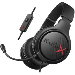 Image of Creative Labs Sound BlasterX H5 Stereofonisch Hoofdband Zwart, Rood hoofdtelefoon