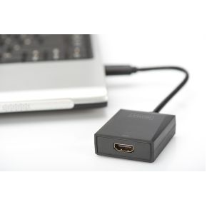 Image of Digitus DA-70841 USB 3.0 HDMI Zwart kabeladapter/verloopstukje