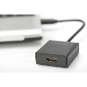 Digitus DA-70841 USB 3.0 HDMI Zwart kabeladapter/verloopstukje