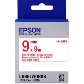 Image of Epson C53S653008 Rood op wit labelprinter-tape