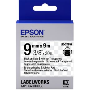 Image of Epson LK-3TBW Transparant Self-adhesive printer label