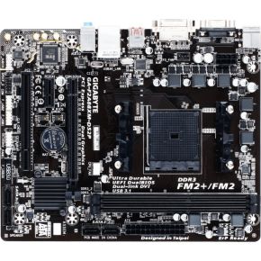 Image of GIGABYTE AMD FM2+ A88X 2*DDR3 4*USB3.0 6*USB2.0 GBE LAN DVI VGA Micro-ATX MOTHERBOARD