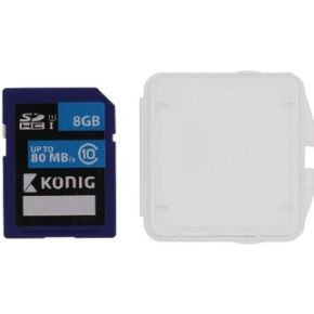 Image of König 8GB SDHC 8GB SDHC UHS-I Class 10 flashgeheugen