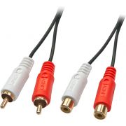 Lindy 35671 2m 2 x RCA 2 x RCA Zwart, Rood, Wit audio kabel