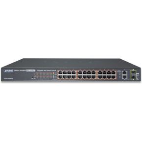 Image of Planet FGSW-2624HPS L2 Gigabit Ethernet (10/100/1000) Power over Ethernet (PoE) 1U Zwart netwerk-swi