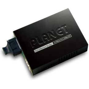 Image of Planet FT-802S15 100Mbit/s 1310nm Single-mode Zwart netwerk media converter