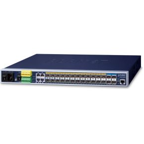Image of Planet MGSW-28240F Managed Gigabit Ethernet (10/100/1000) Power over Ethernet (PoE) 1U Zwart netwerk