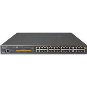 Image of Planet UPOE-1600G Managed Gigabit Ethernet (10/100/1000) Power over Ethernet (PoE) 1U Zwart netwerk-