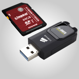 USB / Memorycards