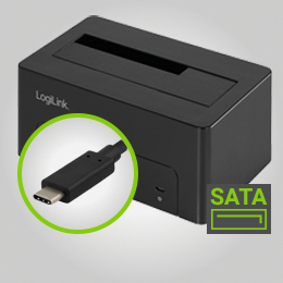 USB-C/SATA HDD+SSD docking station