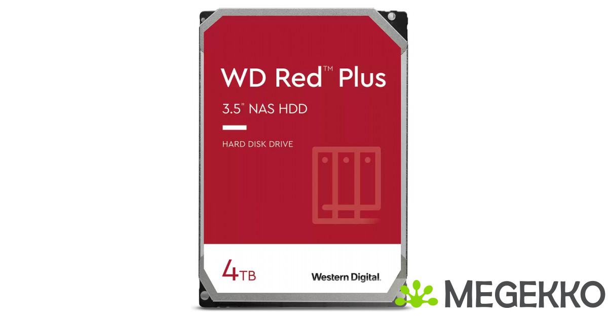 Megekko.nl - Western Digital WD Red Plus WD40EFPX 4TB SATA 3.5