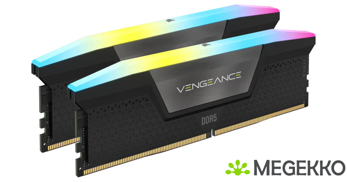 メモリー CORSAIR VENGEANCE DDR5 Megekko.nl - Corsair DDR5 Vengeance RGB 2x32GB 6400