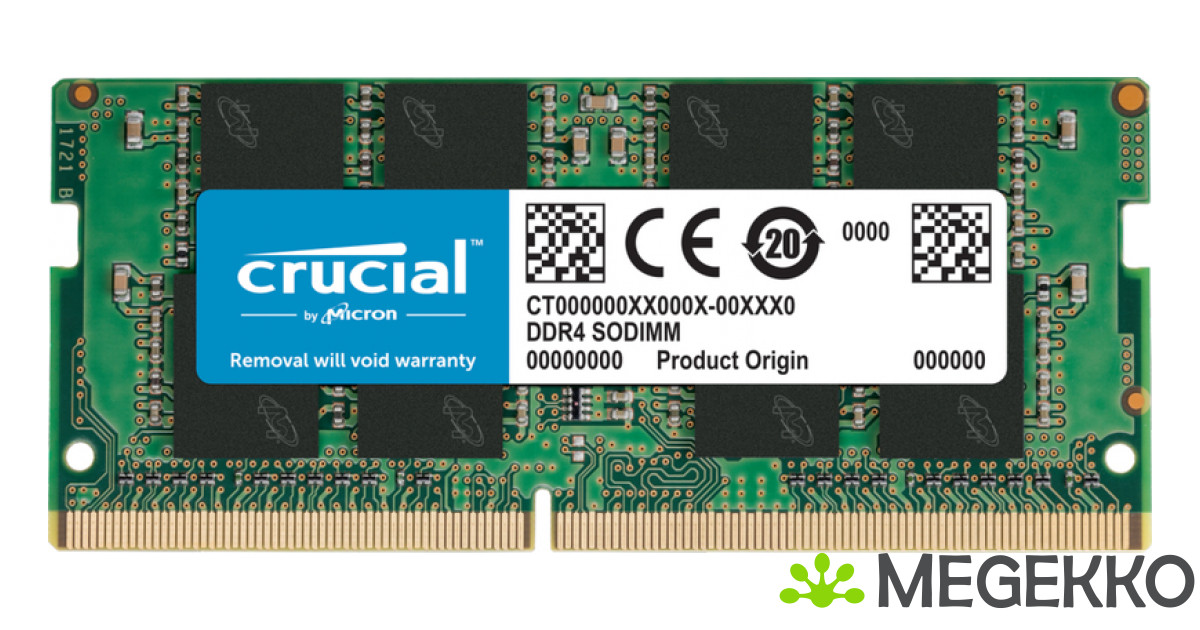 Megekko.nl - Crucial DDR4 SODIMM 1x16GB 3200
