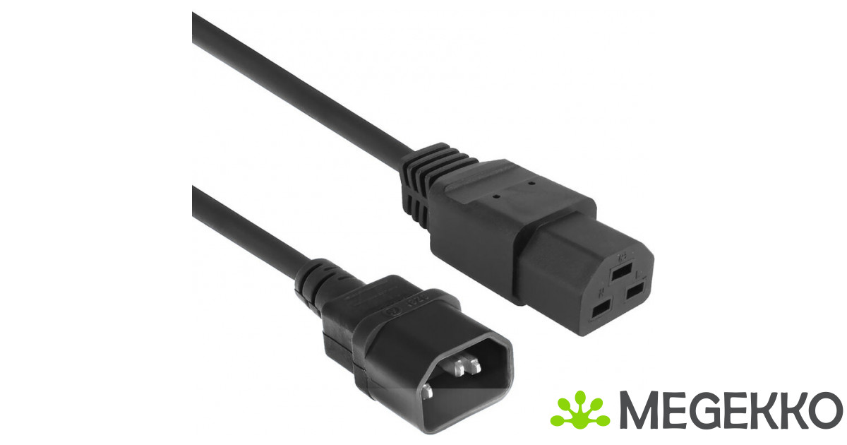Netsnoer met eurostekker 2x0.75mm2 2 meter zwart (53308 Netsnoer met eurostekker 2x0.75mm2 2 meter zwart (53308