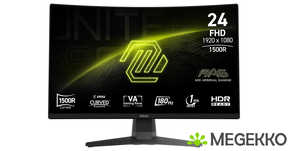 MSI MAG 242C ゲーミングモニター 24インチ Megekko.nl - MSI MAG 242C 24