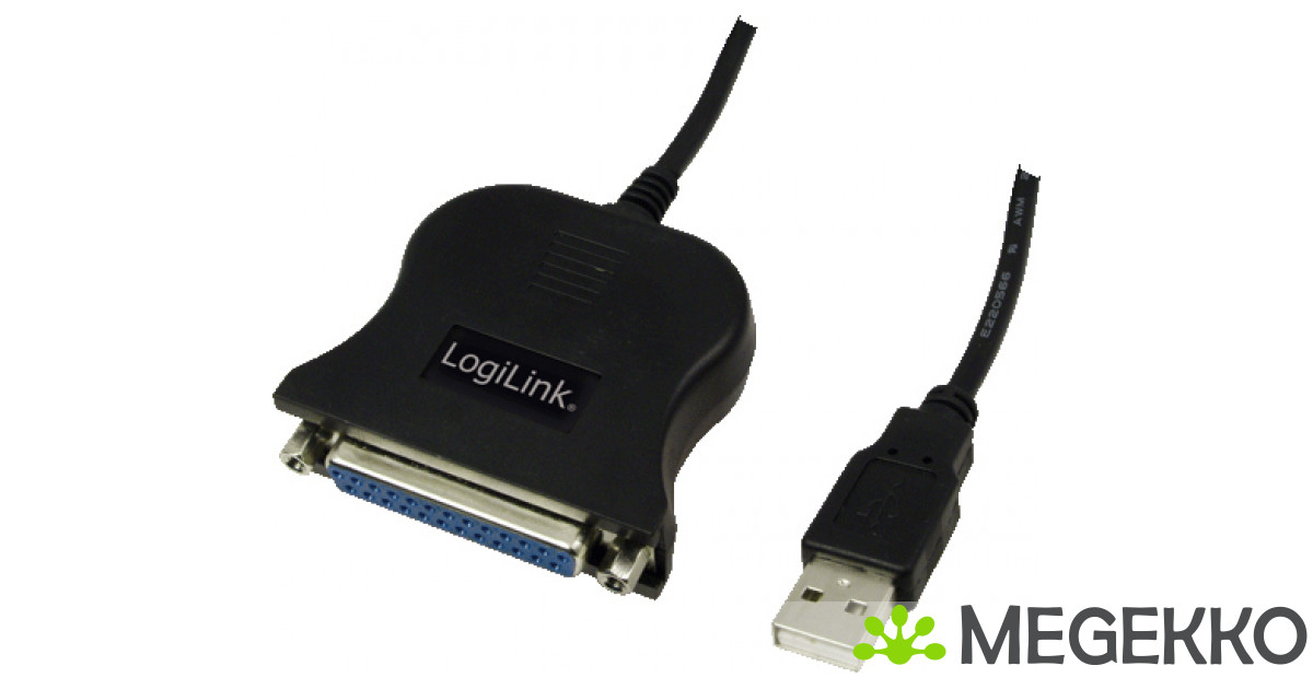 effectief commentaar Opname Megekko.nl - LogiLink USB / D-SUB 25 Adapter Cable, 1.8m