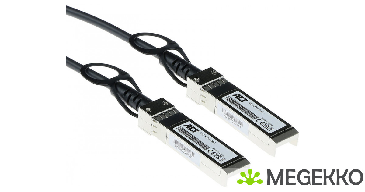 ALLNET SFP / SFP , 10 Gbit, 3 m Zwart, câble à fibre optique Argent