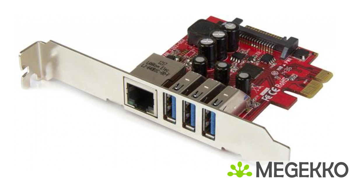StarTech 4-poorts PCI Express USB 3.0 kaart - 2 extern, 2 intern - SATA StarTech 4-poorts PCI Express USB 3.0 kaart - 2 extern, 2 intern - SATA