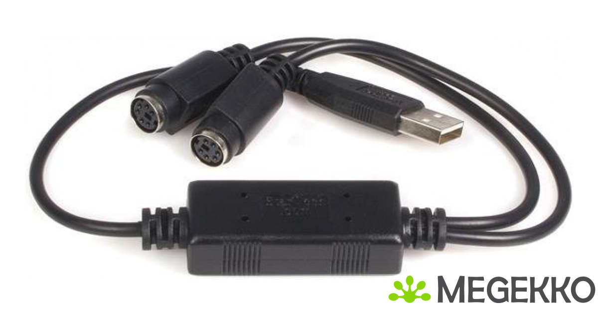 Megekko.nl - StarTech.com USB naar PS2 Toetsenbord en Muis Adapter