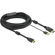 Delock 85967 HDMI naar DisplayPort kabel 4K 30 Hz 7 m