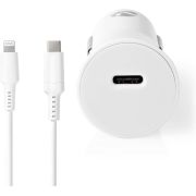 Nedis Autolader | 1,67 A / 2,22 A / 3,0 A | Outputs: 1 | Poorttype: USB-C&copy; | Lightning 8-Pins (Los) Kabe