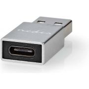 Nedis USB-Adapter | USB 3.2 Gen 1 | USB-A Male | USB Type-C© Female | Vernikkeld | Recht | Aluminium | Z