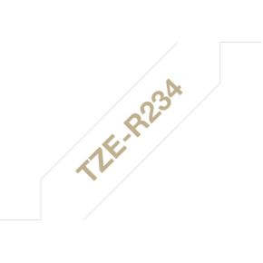 Brother TZE-RN34 Goud op navyblauw TZe labelprinter-tape