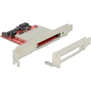 DeLOCK 91495 geheugenkaartlezer SATA Intern Zwart, Rood, Zilver