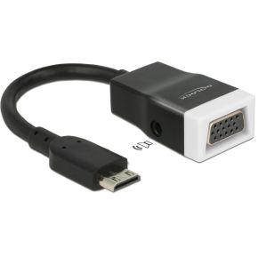 DeLOCK 65588 video kabel adapter HDMI-mini C VGA, 3.5mm Zwart