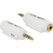 DeLOCK 65590 tussenstuk voor kabels 3.5mm Wit