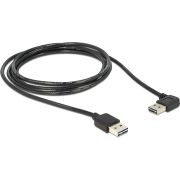 DeLOCK-1m-USB-2-0-A-m-m-90-deg-USB-kabel-USB-A-Zwart
