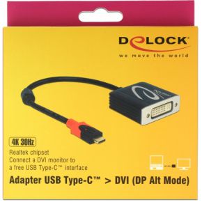 Delock 61213 Adapter USB Type-C male > DVI female (DP Alt Mode) 4K 30 Hz