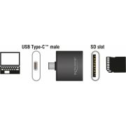 DeLOCK-91498-geheugenkaartlezer-USB-3-2-Gen-1-3-1-Gen-1-Type-C-Zwart