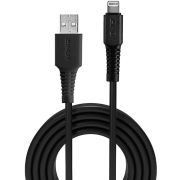Lindy 31322 3m USB A Mannelijk Mannelijk Zwart USB-kabel