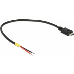 DeLOCK 85541 0.2m Micro-USB B Mannelijk Zwart USB-kabel