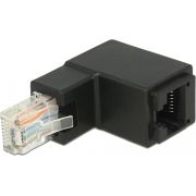 Delock 86424 Adapter RJ45-stekker naar boven haaks naar RJ45-aansluiting Cat.6 UTP