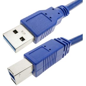 Techly 30M Usb 30 Ab Mm 3M A B Mannelijk Blauw Kabel techly kopen in de aanbieding