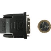 Techly-DVI-D-HDMI-M-F-DVI-D-HDMI-Zwart-kabeladapter-verloopstukje-IADAP-DVI-HDMI-F-