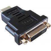 Techly-HDMI-DVI-D-M-F-HDMI-DVI-D-Zwart-kabeladapter-verloopstukje