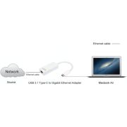 Techly-IADAP-USB31-ETGIGA-Ethernet-1000Mbit-s-netwerkkaart-adapter