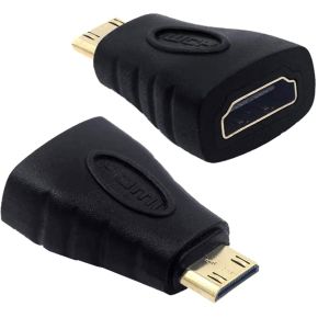 Techly Mini HDMI - HDMI M/F Mini HDMI HDMI Zwart kabeladapter/verloopstukje