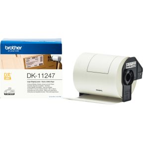 Brother DK-11247 Zwart op wit DK labelprinter-tape