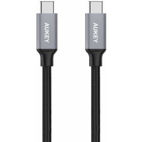 AUKEY CB-CD5 USB-kabel 1 m USB 2.0 USB C Zwart, Grijs