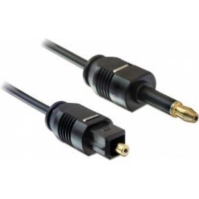 DeLOCK 2m Toslink audio kabel Mini-TOSLINK Zwart