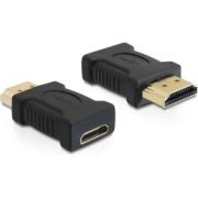 DeLOCK 65262 tussenstuk voor kabels 19 pin HDMI - A 19 pin HDMI - C Zwart