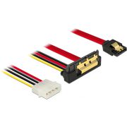 DeLOCK 85231 SATA-kabel 0,3 m SATA 7-pin + Molex (4-pin) SATA 22-pin Zwart