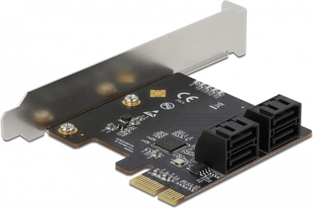 PCI Express naar SATA-adapter, 4-poorts PCIE naar SATA 3.0 6G-controllerkaart, SATA 3.0-uitbreidingskaart