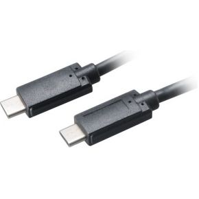 Akasa AK-CBUB26-10BK 1m USB C USB C Mannelijk Mannelijk Zwart USB-kabel