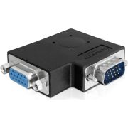 Delock 65345 Adapter VGA male > VGA female 90&deg; zijwaarts gehoekt